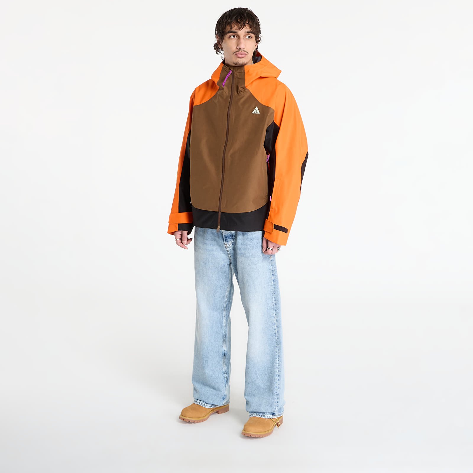 Jakker Nike ACG "Mystery Lights" Snow Jacket Safety Orange/ Mosswood Brown/ Black/ Black
