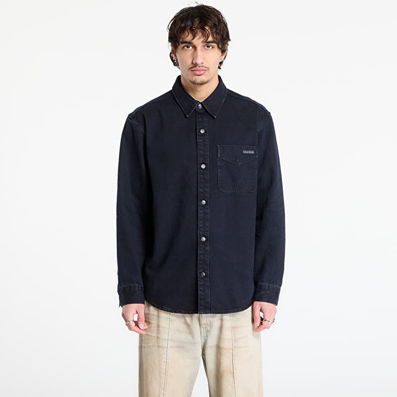 Calvin Klein Jeans Blue Black Stone 90S Shirt Blue