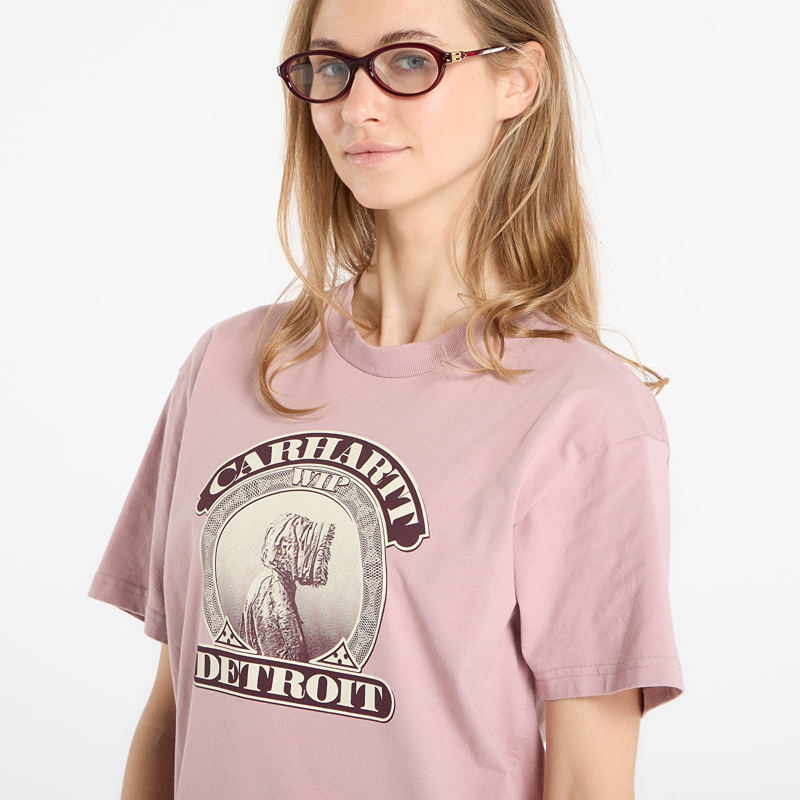 T-shirts til mænd Carhartt WIP S/S Cold World T-Shirt UNISEX Glassy Pink