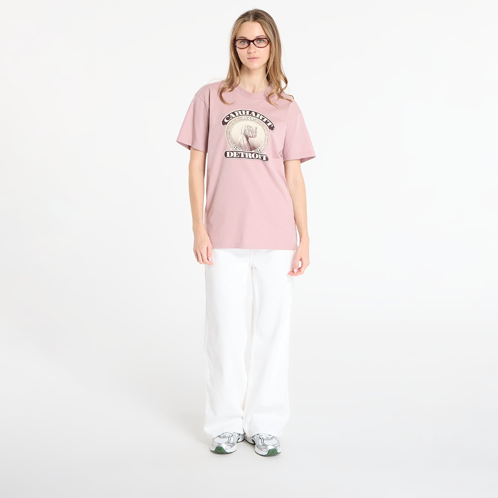 T-shirts til mænd Carhartt WIP S/S Cold World T-Shirt UNISEX Glassy Pink