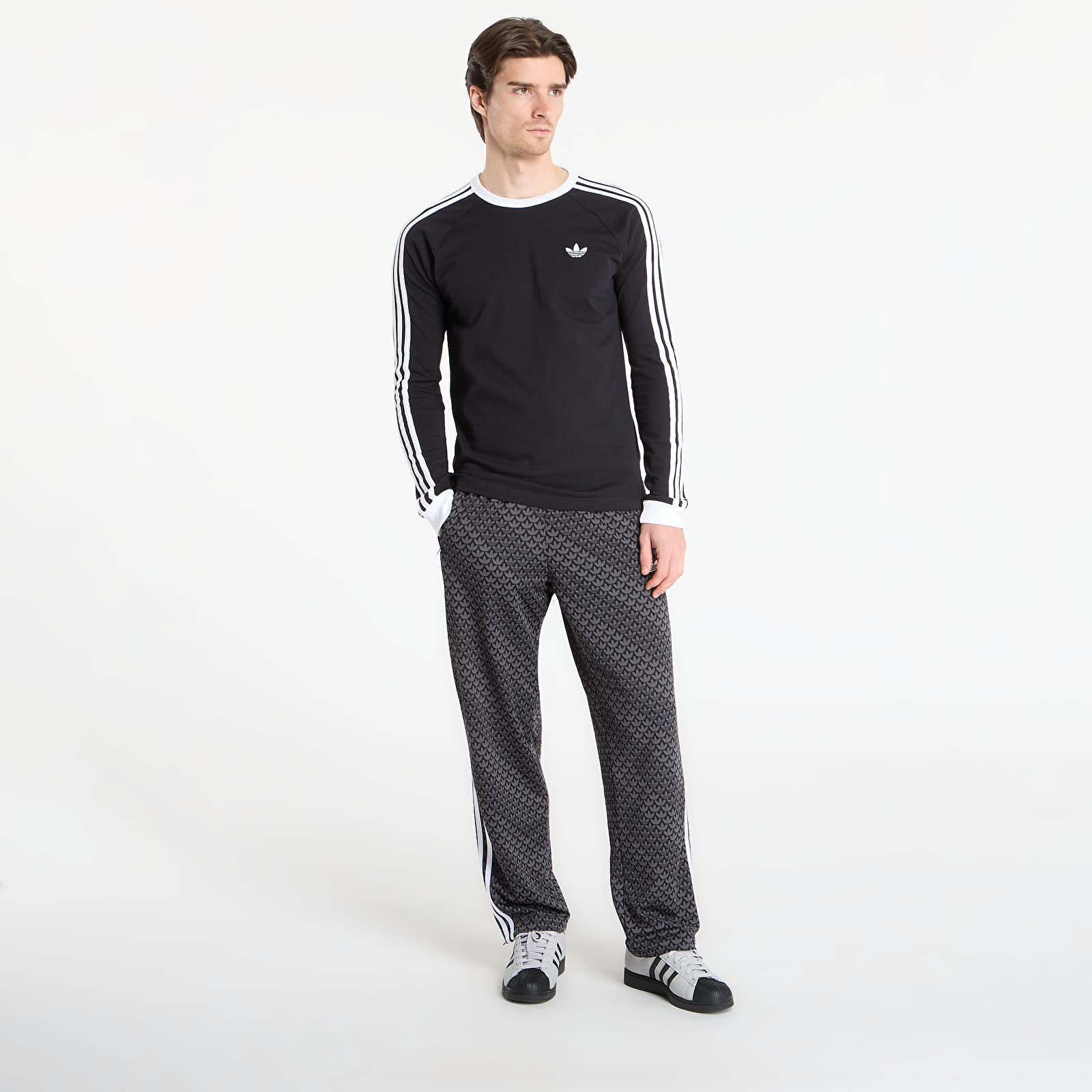 Tričká adidas 3S Ls Tee Black