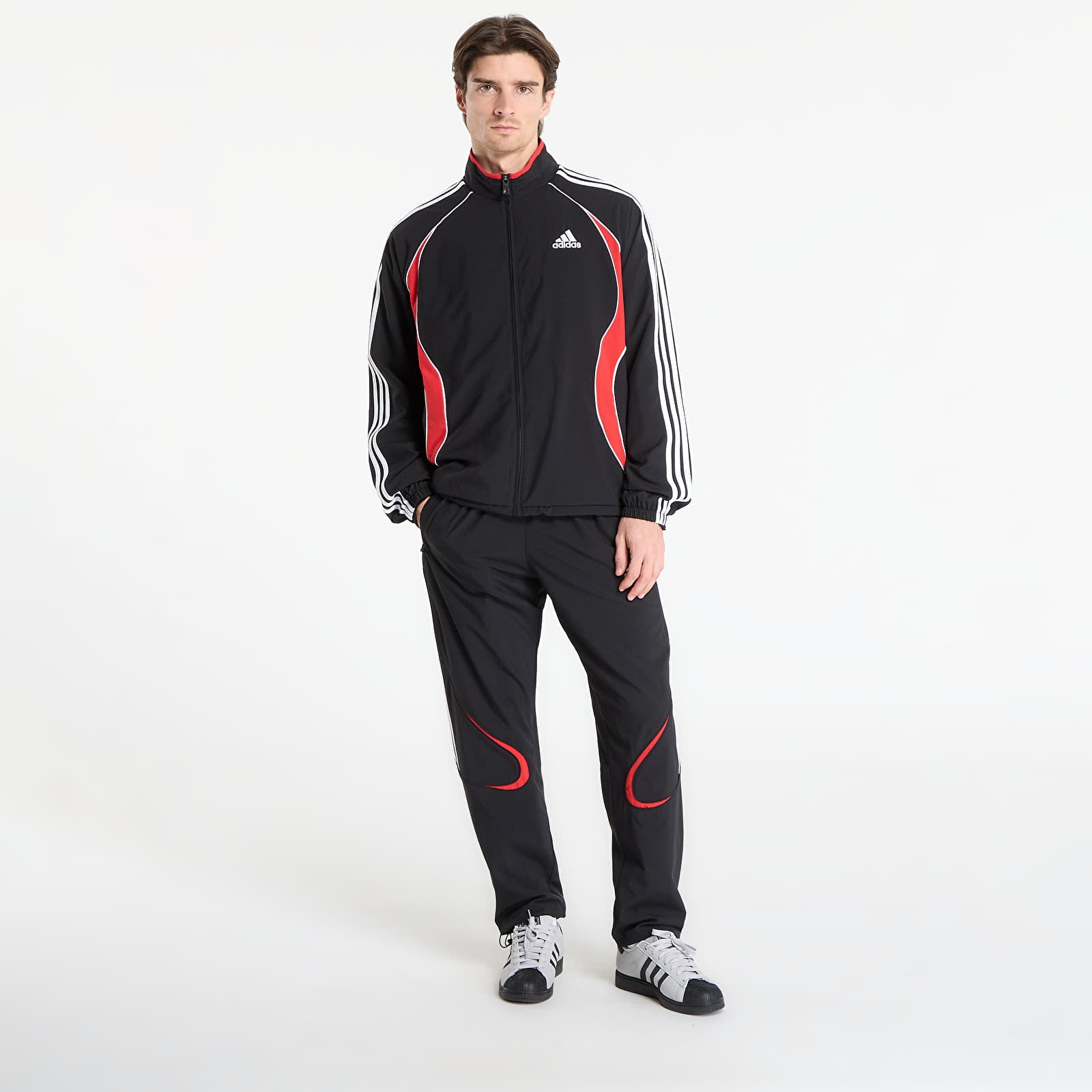 Giacche adidas Teamgeist Tt Black/ Better Scarlet