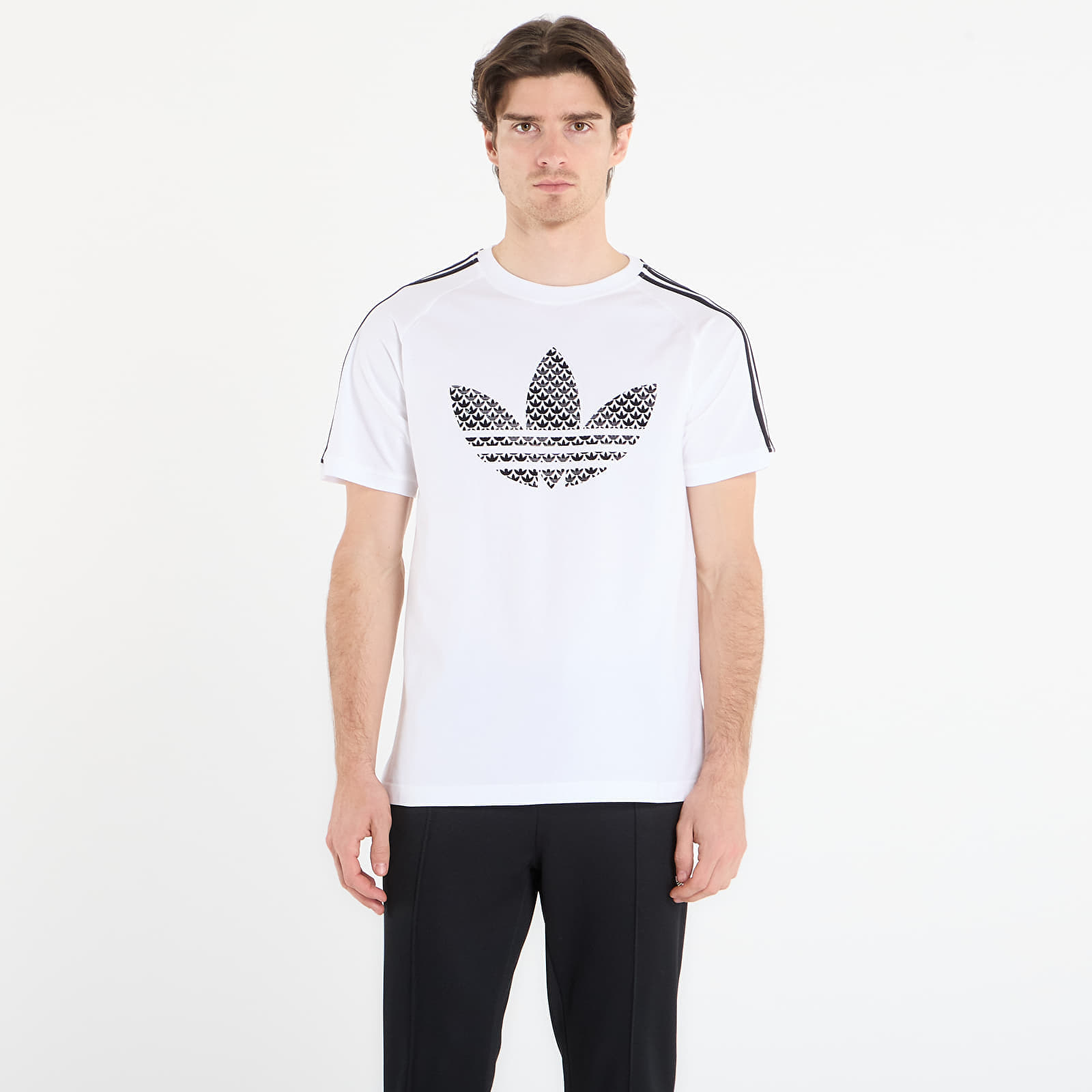 Tricou adidas Monogram Infill 3S T-Shirt White M