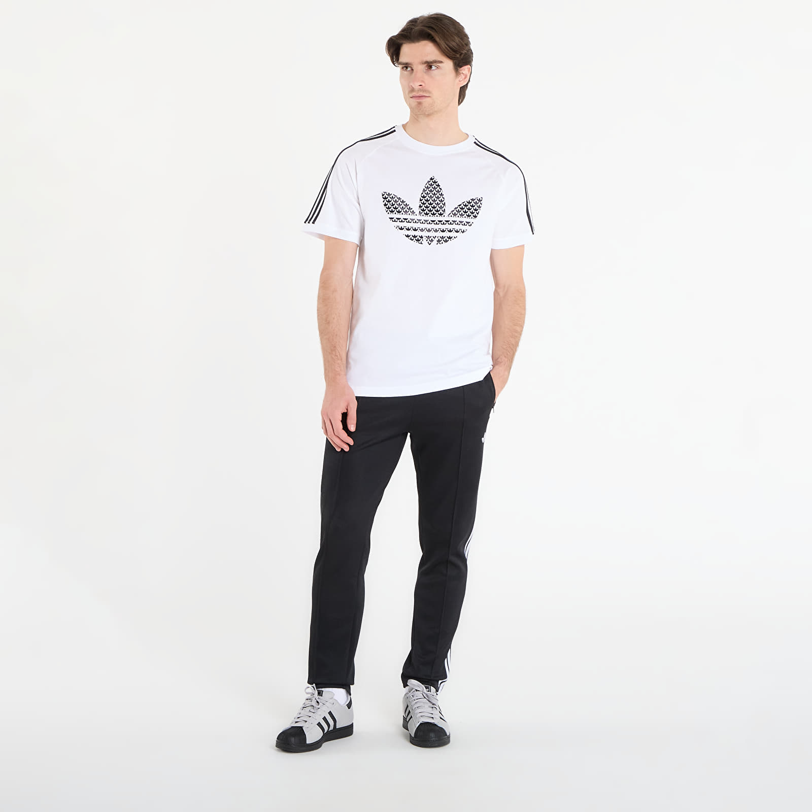 Μπλούζες adidas Monogram Infill 3S T-Shirt White