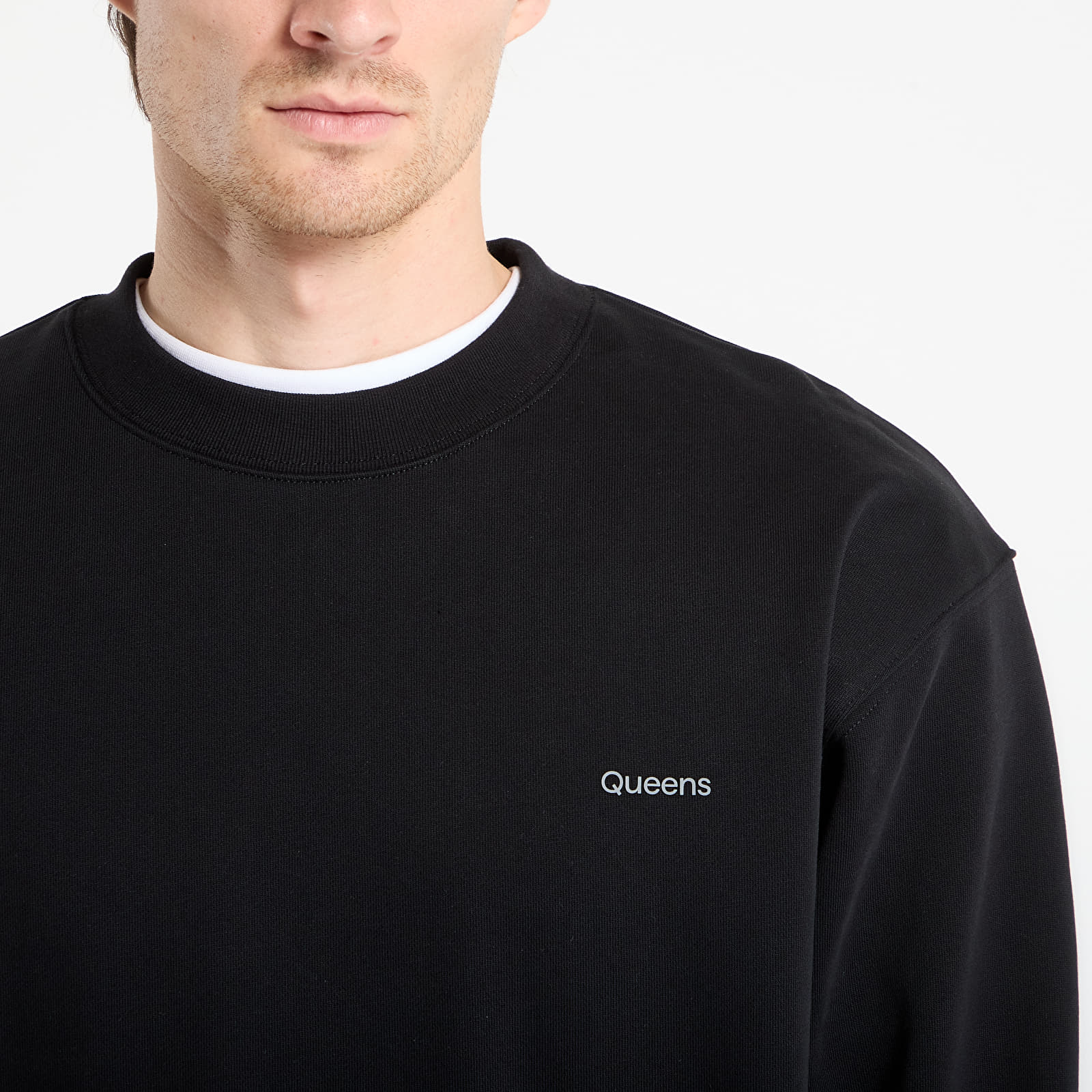 Felpe Queens Men's Sweats Essential Crewneck Black