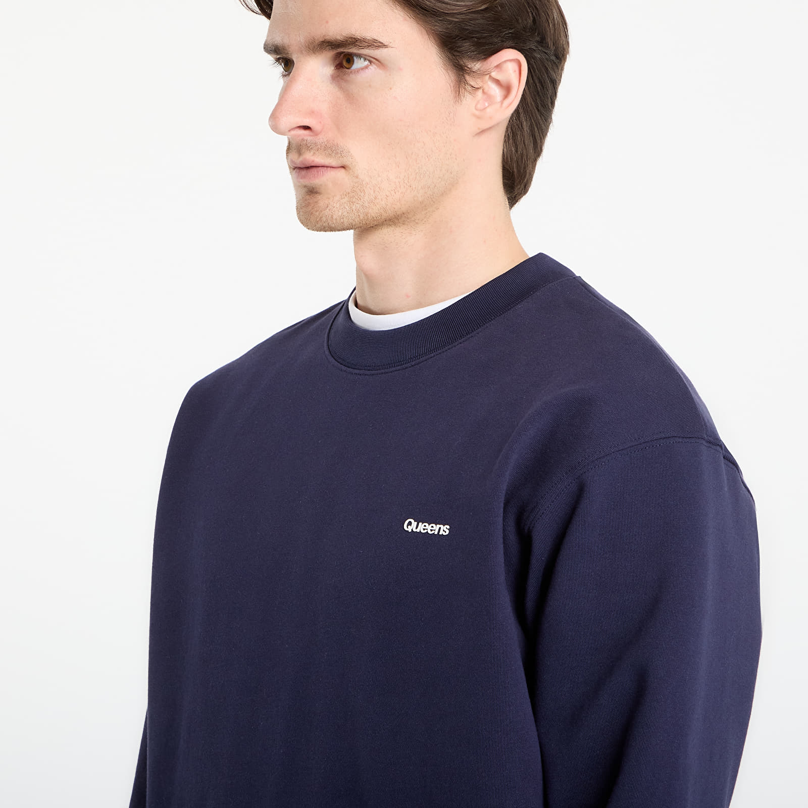 Herren-Sweatshirts Queens Men's Sweats Essential Crewneck Navy