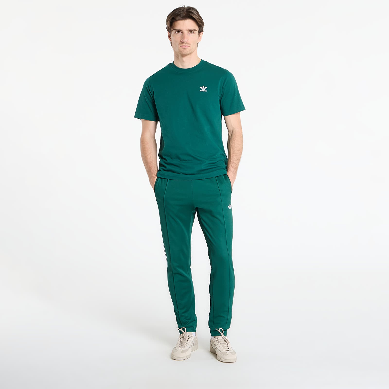 Спортивні штани adidas Beckenbauer Track Pants Collegiate Green/ White