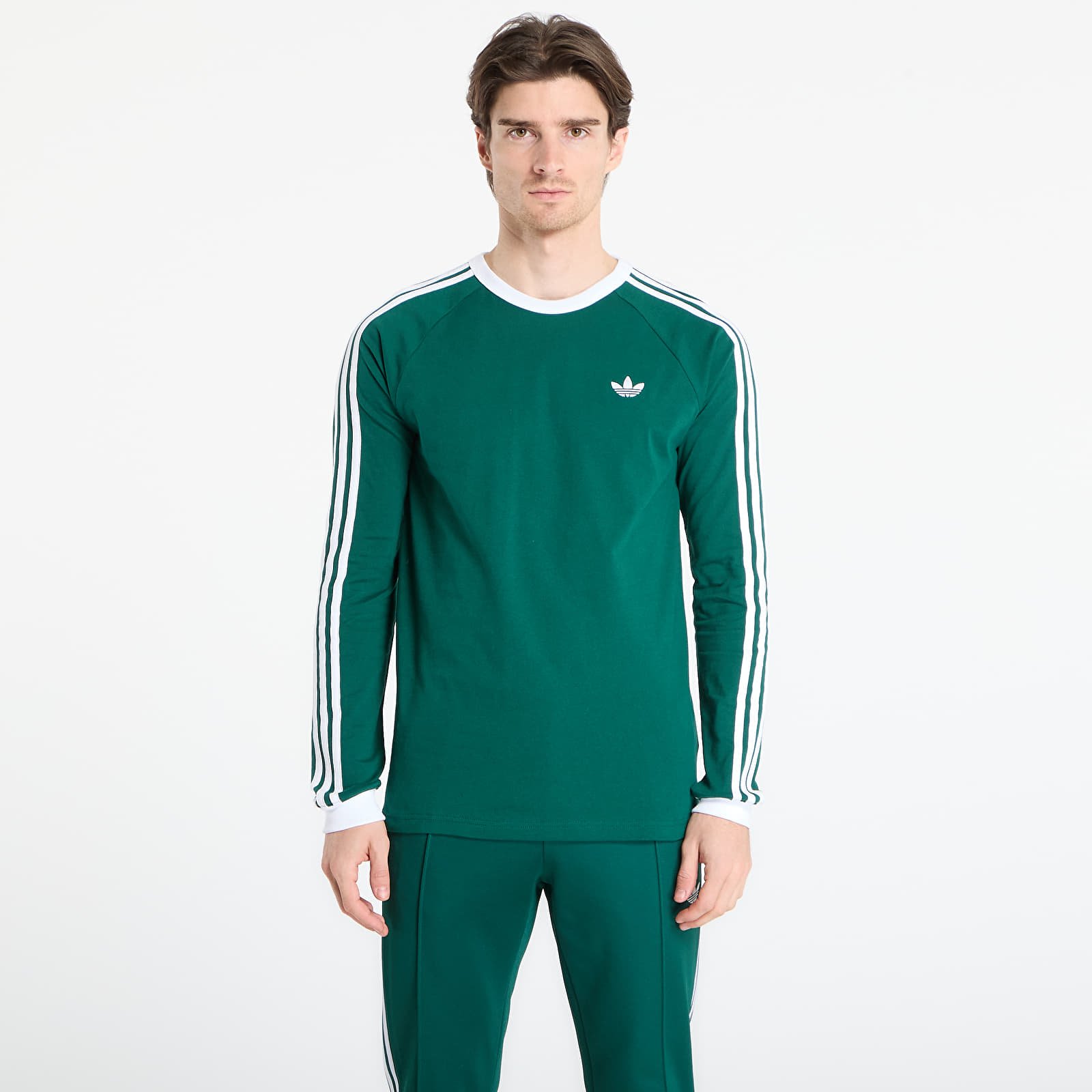 T-Shirts adidas 3S Ls Tee Collegiate Green
