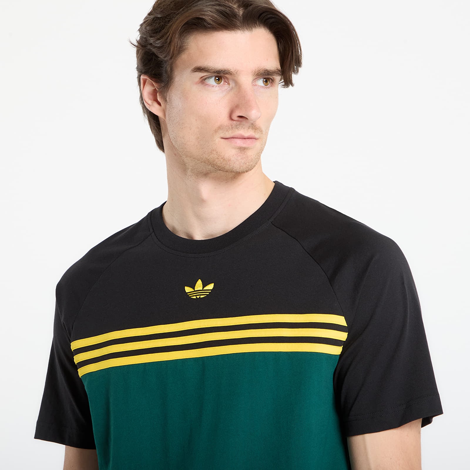 T-Shirts adidas Chest Stripes T-Shirt Collegiate Green