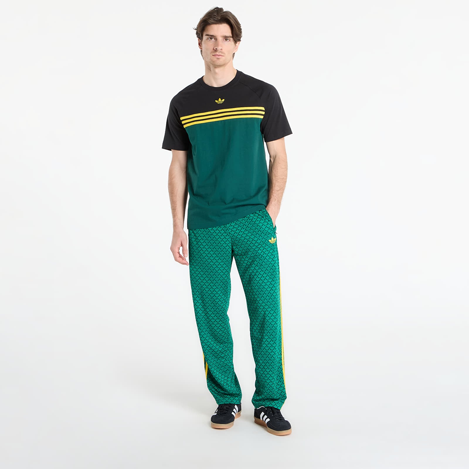 T-Shirts adidas Chest Stripes T-Shirt Collegiate Green