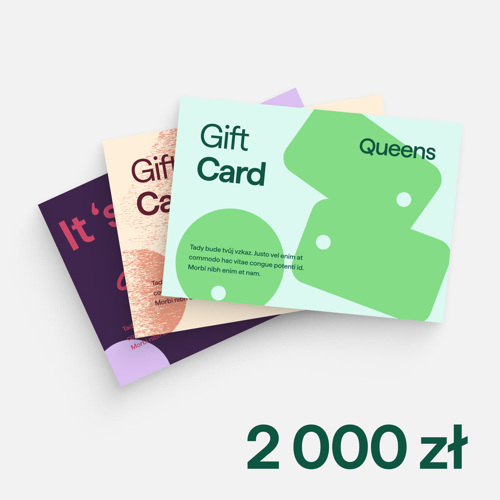 Karty podarunkowe Kupon cyfrowy 2000 zł