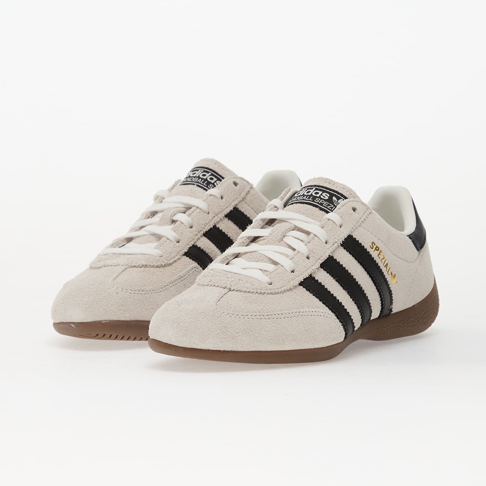 Dámske topánky a tenisky adidas Handball Spezial Lo Pro W Core White/ Core Black/ Gold Metallic