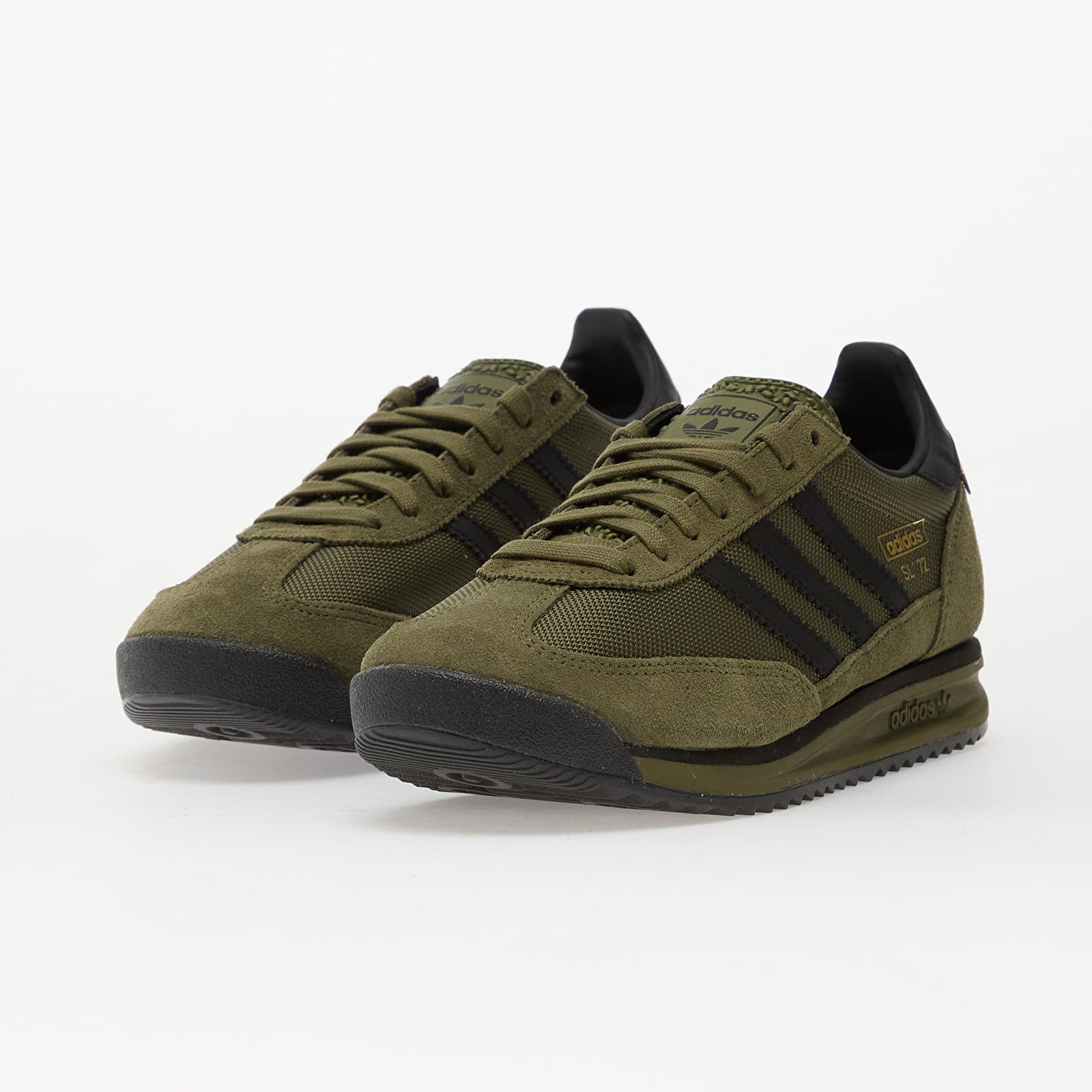 Vyriški sportbačiai ir batai adidas SL 72 Rs Focus Olive/ Core Black/ Core Black