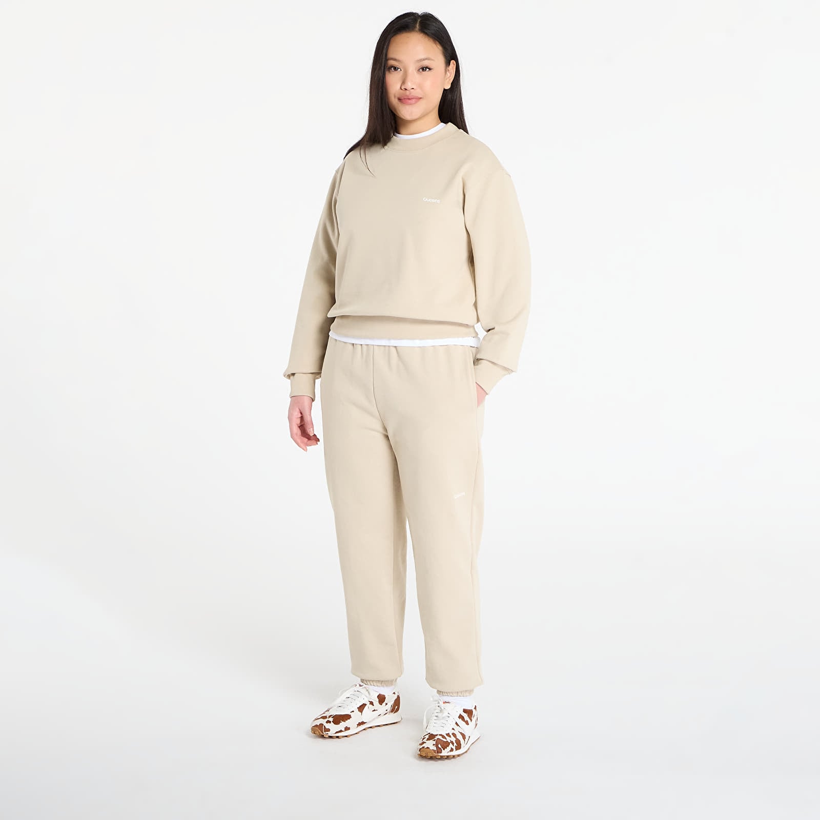 Φούτερ Queens Women's Sweats Essential Crewneck Sand