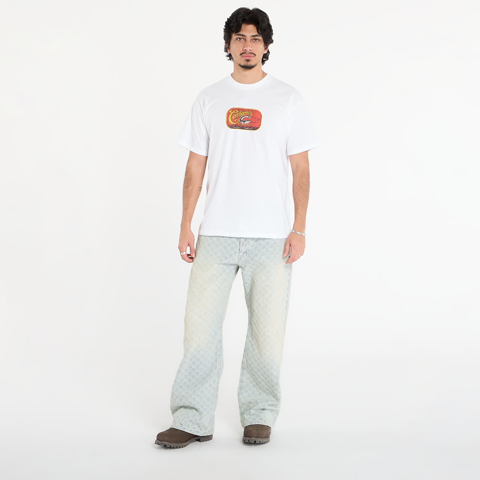 Pánská trička Carhartt WIP S/S Sardinas T-Shirt UNISEX White