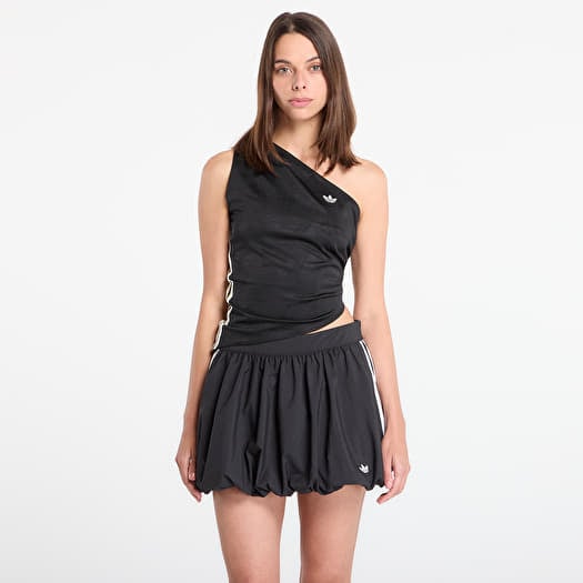 adidas Rouched One Shoulder Top Black/ Black