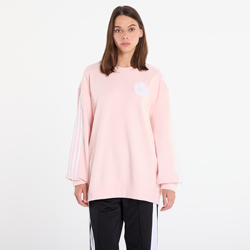 Sweater adidas Lace Branding Crew Sweatshirt Sandy Pink