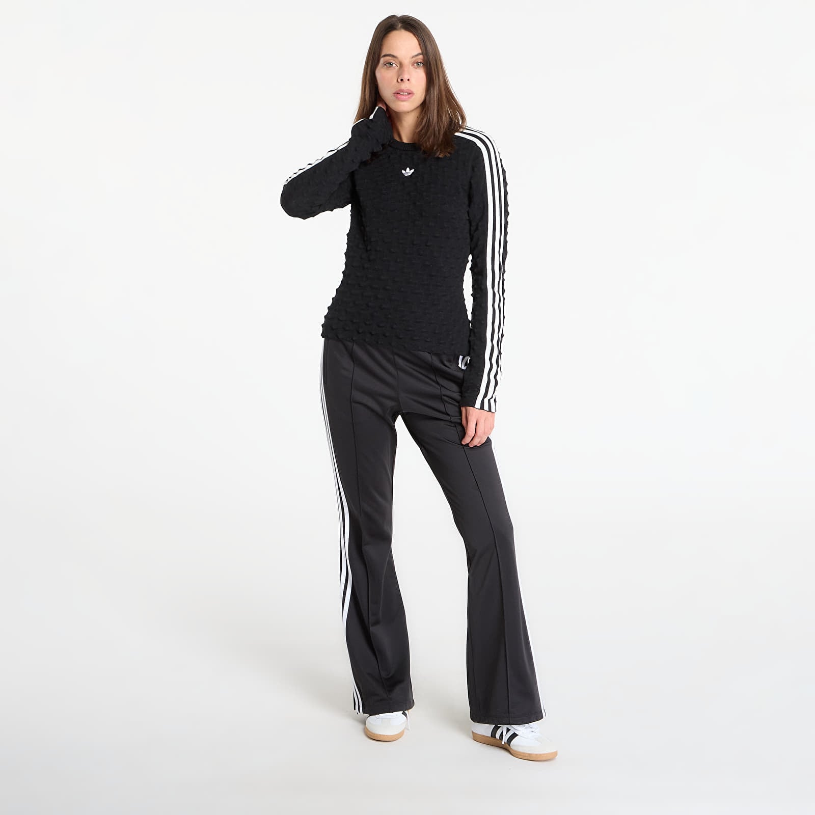 Tričká adidas Slim Ls Tee Black