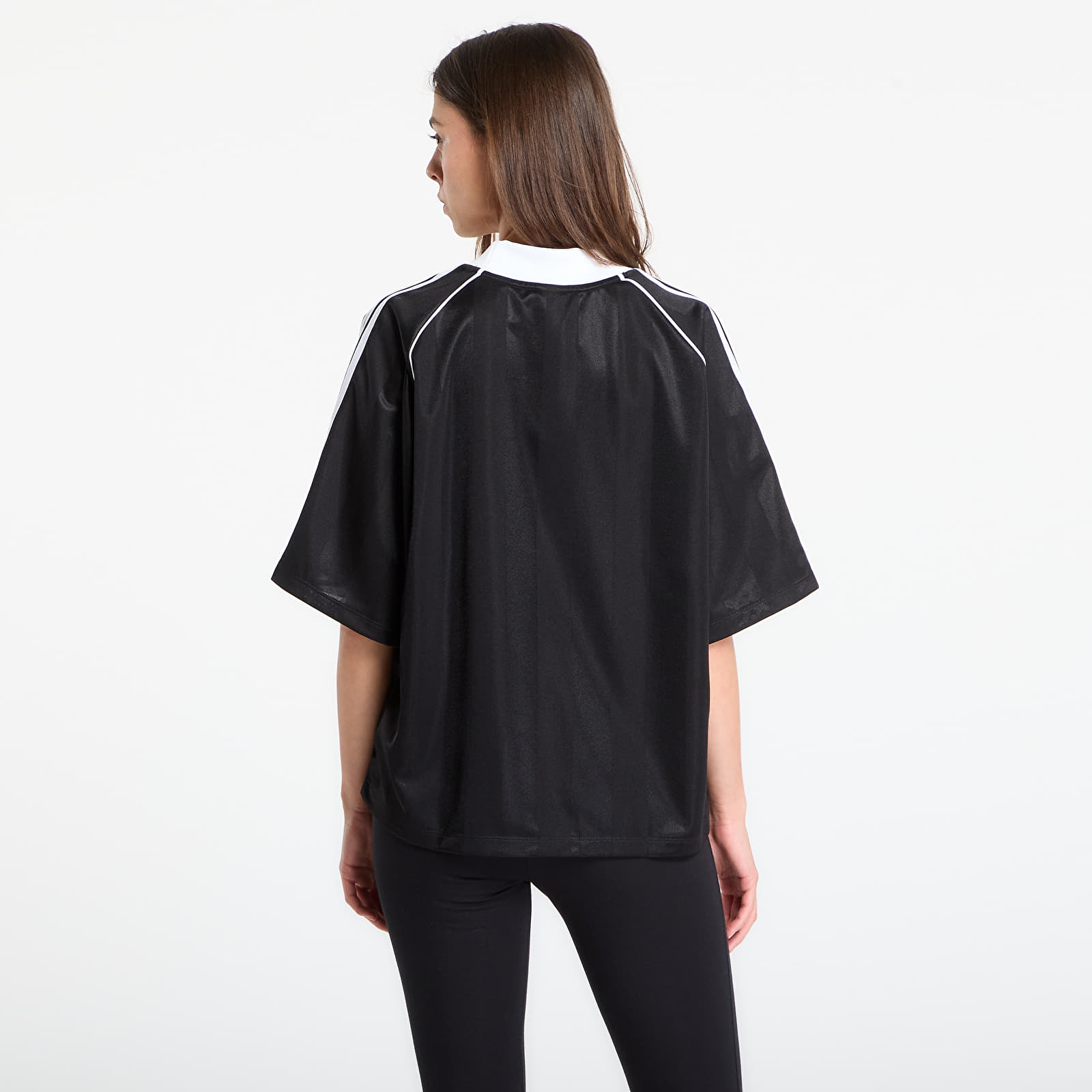 Pólók adidas 3S Jaquard Tee Black