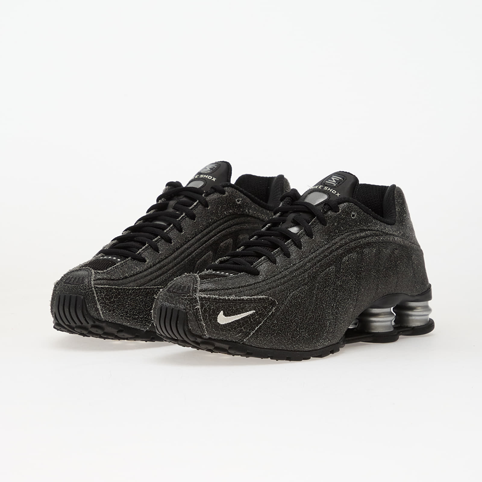 Moški čevlji Nike Shox R4 Qs Black/ Sail-Lt Smoke Grey-Metallic Silver