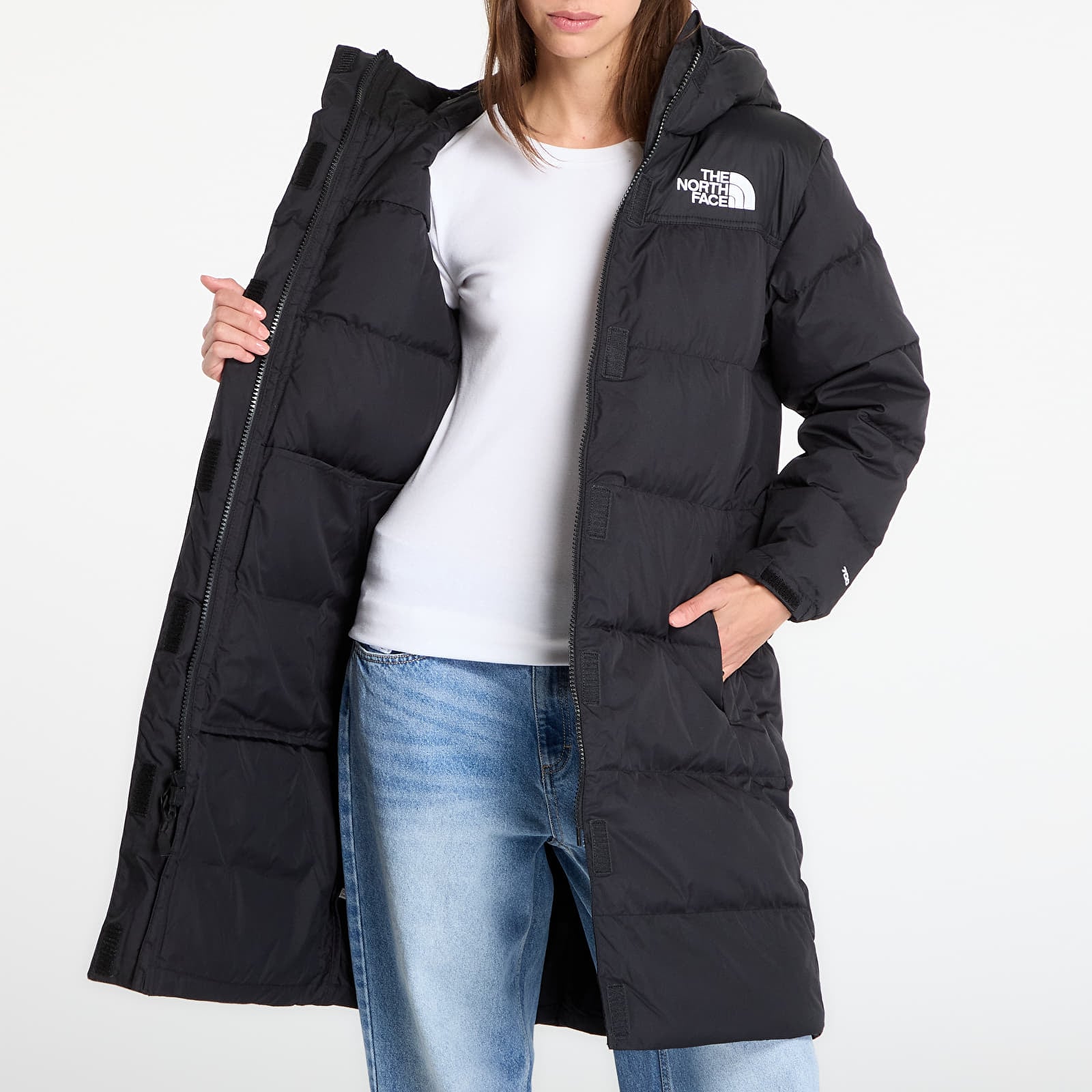 Women's jackets The North Face Nuptse Parka TNF Black/ NPF/ Recycled Down