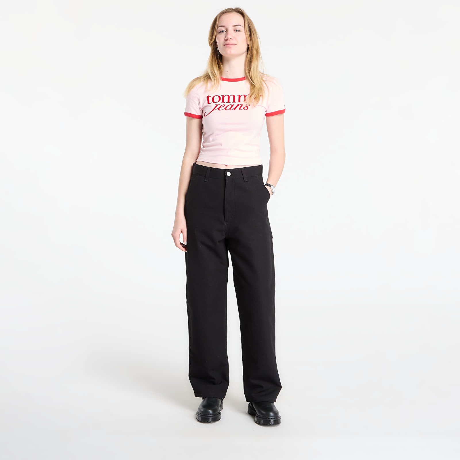 Ženske hlače Carhartt WIP W' Brandon Single Knee Pant Black