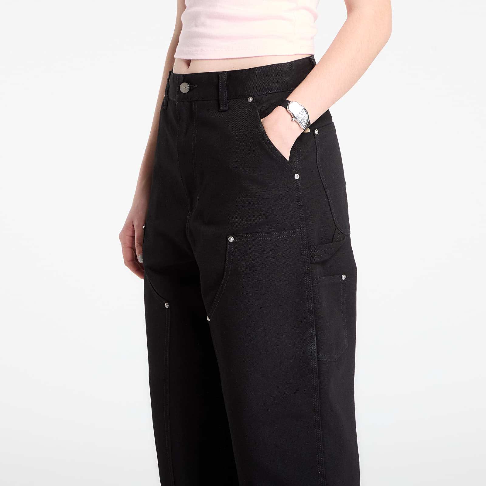Ženske hlače Carhartt WIP W' Brandon Double Knee Pant Black