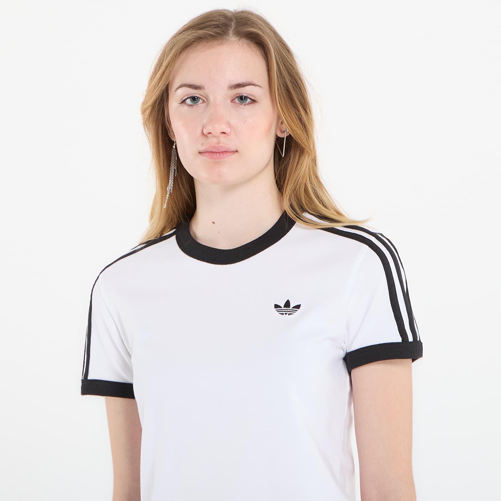Dámske tričká adidas 3S Tee Slim White/ Black