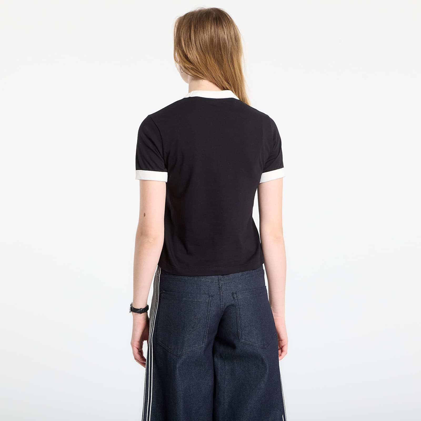 Női pólók Carhartt WIP W' S/S Reminiscing Ringer T-Shirt Black