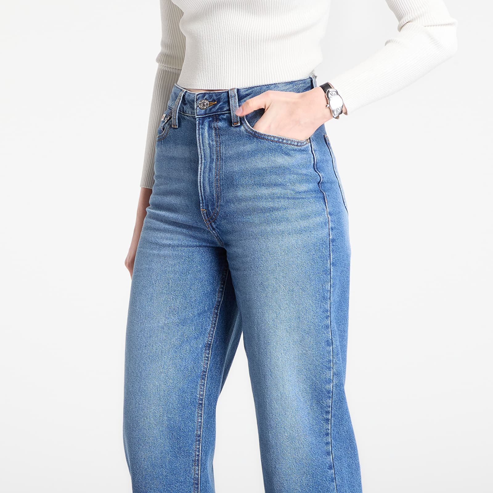 женские джинсы Calvin Klein Jeans Eu Barrel Jeans Blue