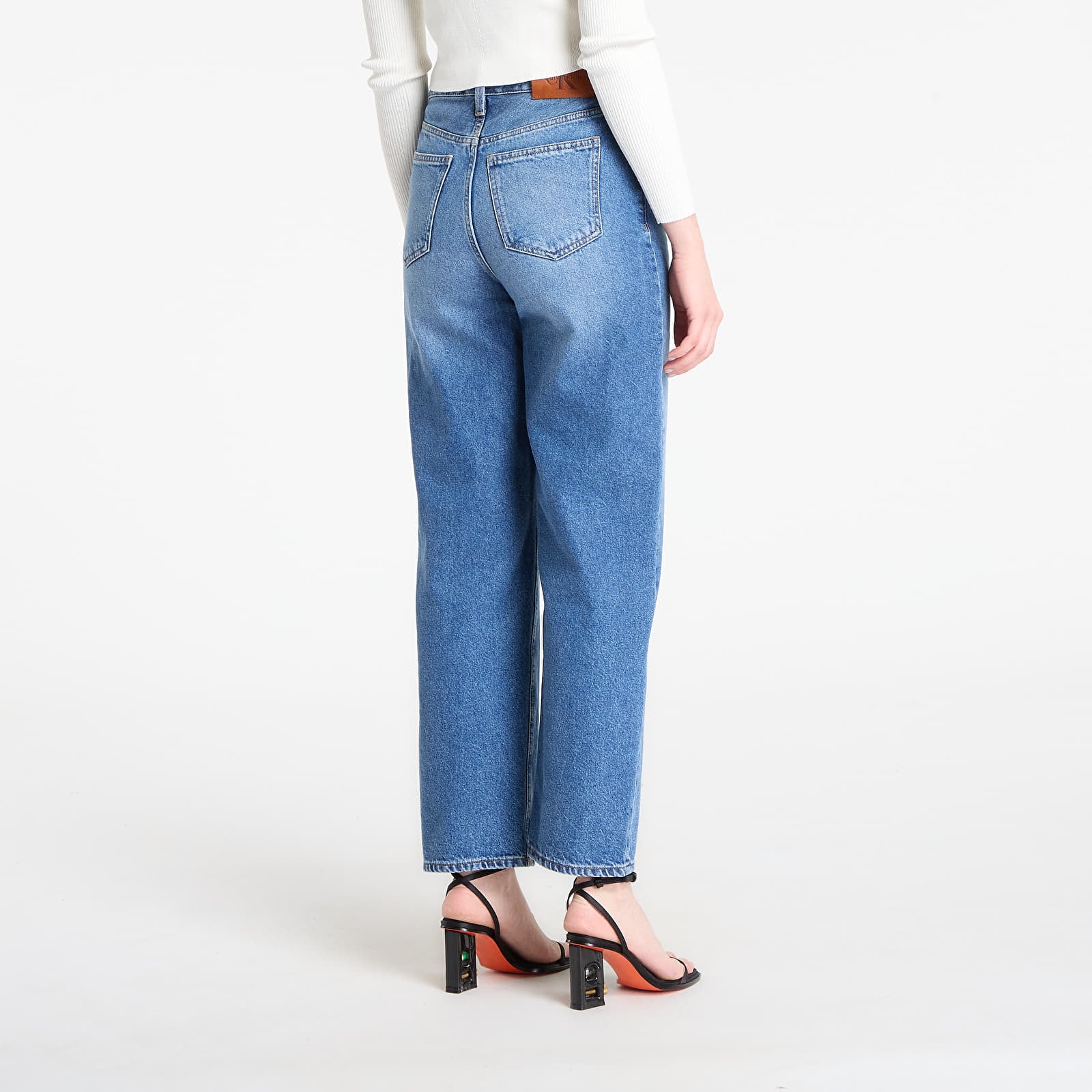 женские джинсы Calvin Klein Jeans Eu Barrel Jeans Blue