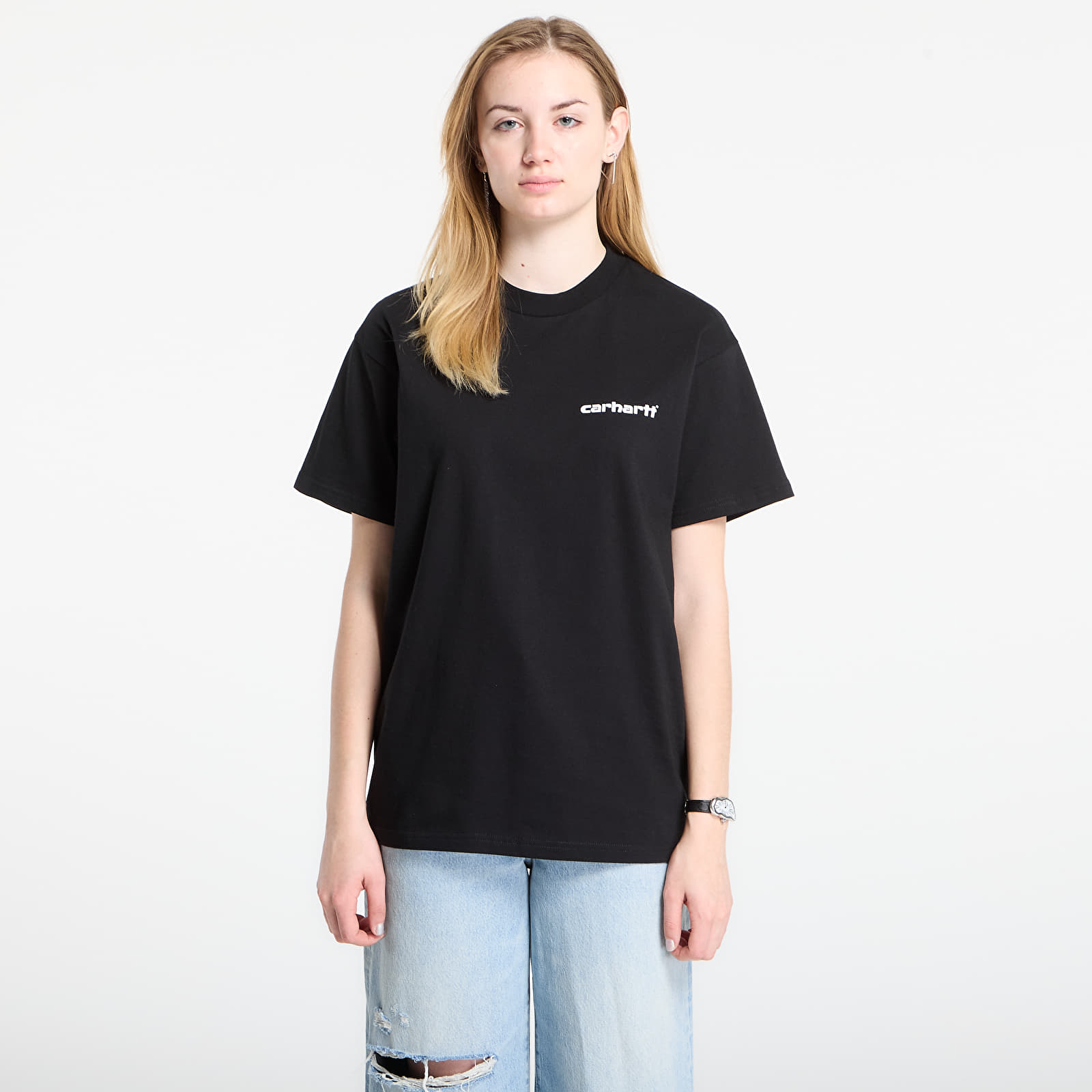 Majice T-shirt Carhartt WIP S/S Archive Lines T-Shirt UNISEX Black