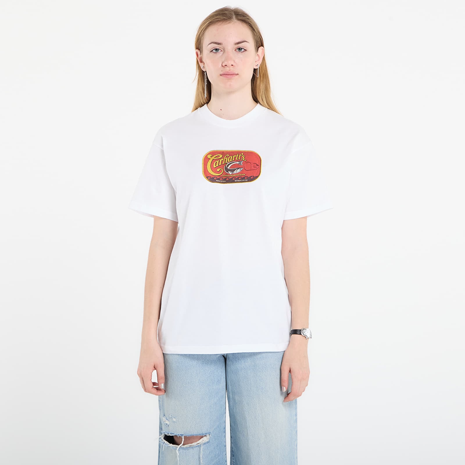 Pánská trička Carhartt WIP S/S Sardinas T-Shirt UNISEX White
