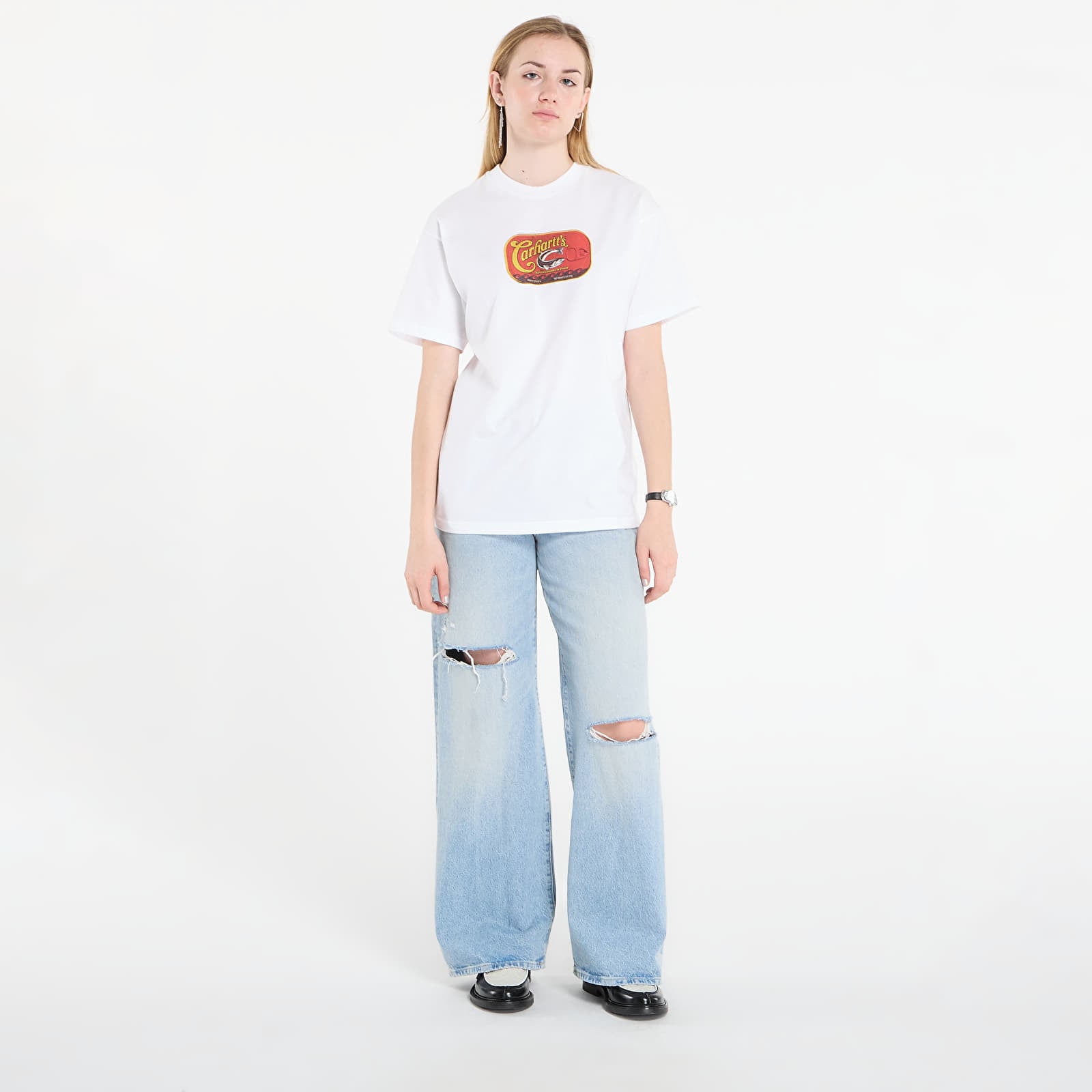 Pánská trička Carhartt WIP S/S Sardinas T-Shirt UNISEX White