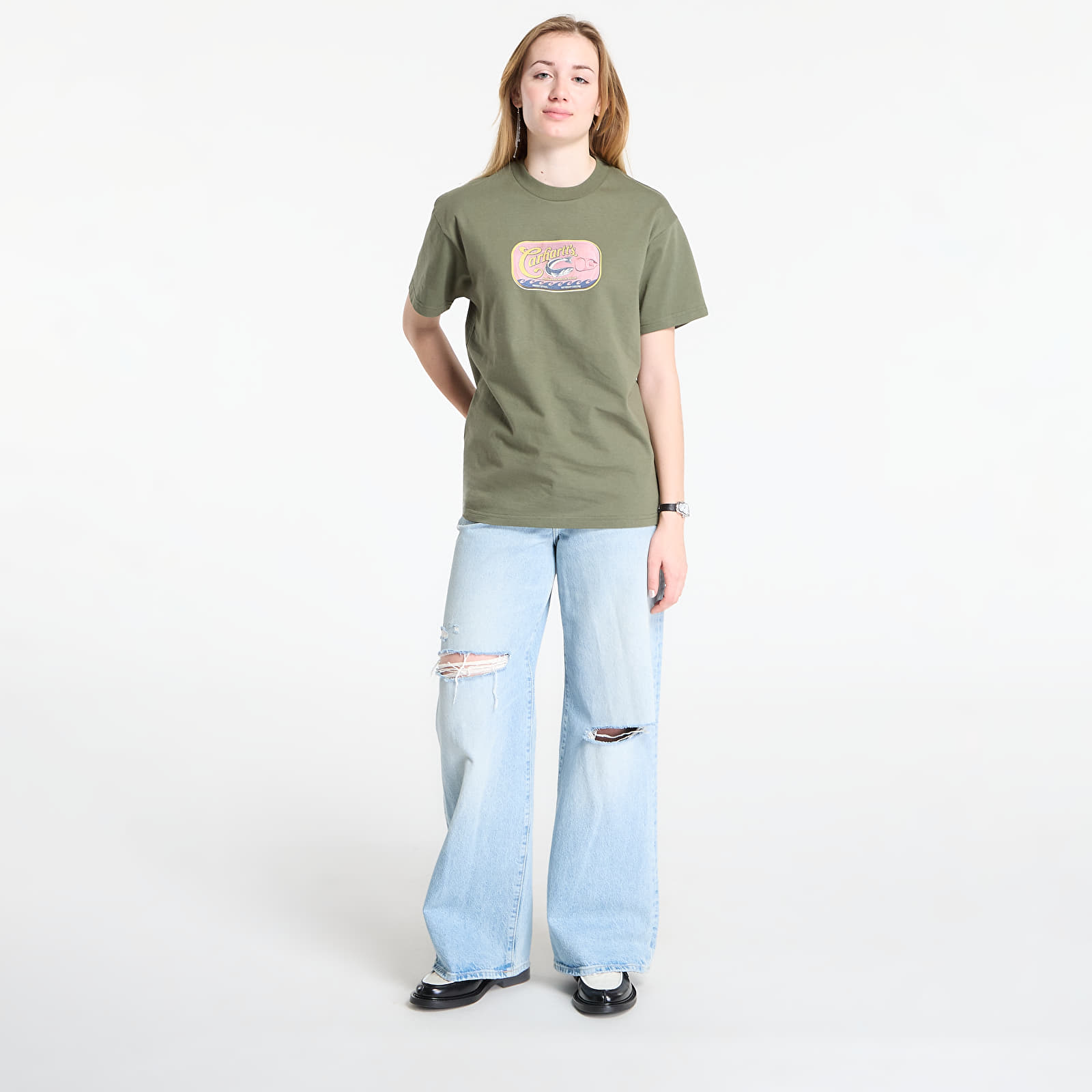 Majice T-shirt Carhartt WIP S/S Sardinas T-Shirt UNISEX Leaf