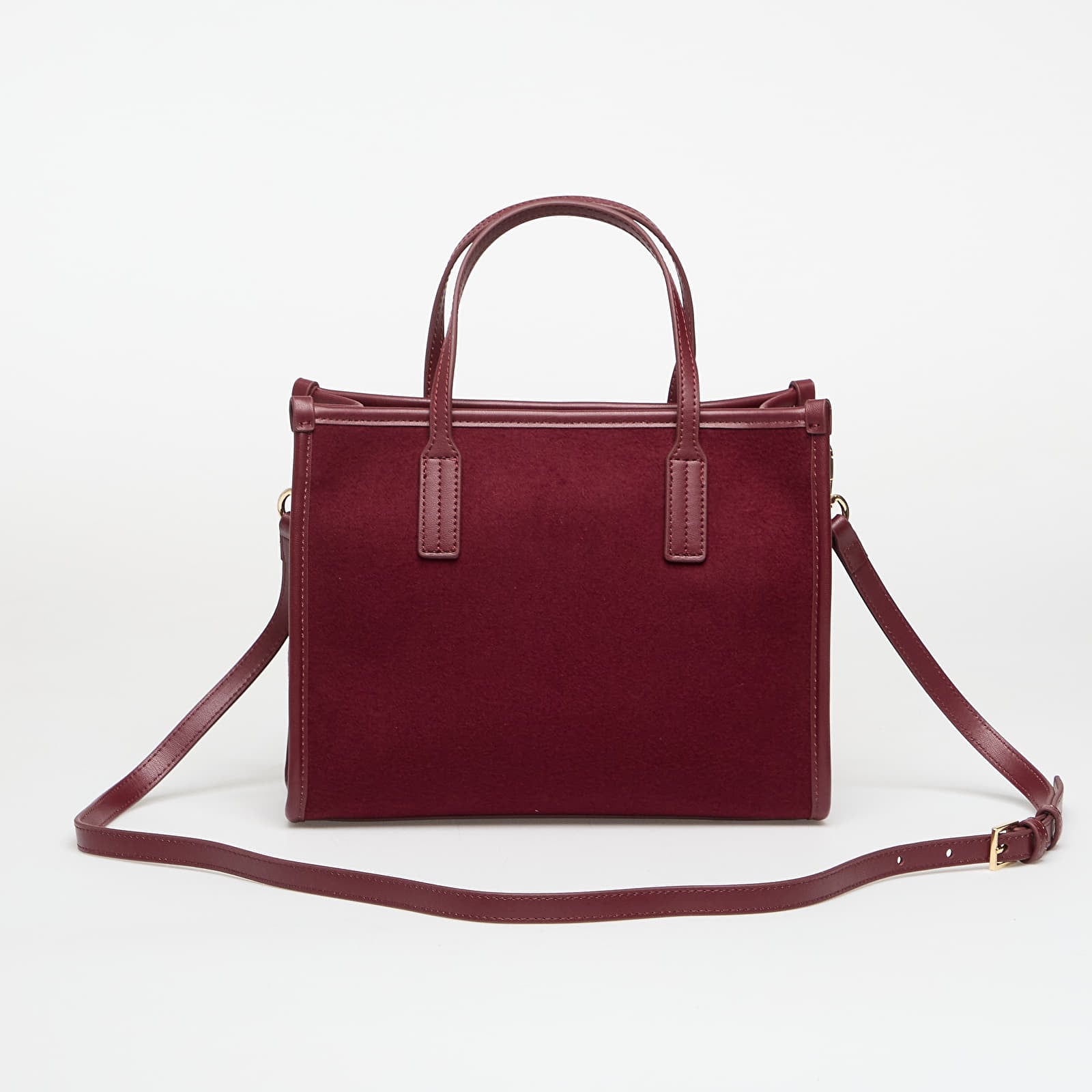Borse Tommy Hilfiger Th City Small Tote Melton Deep Rouge
