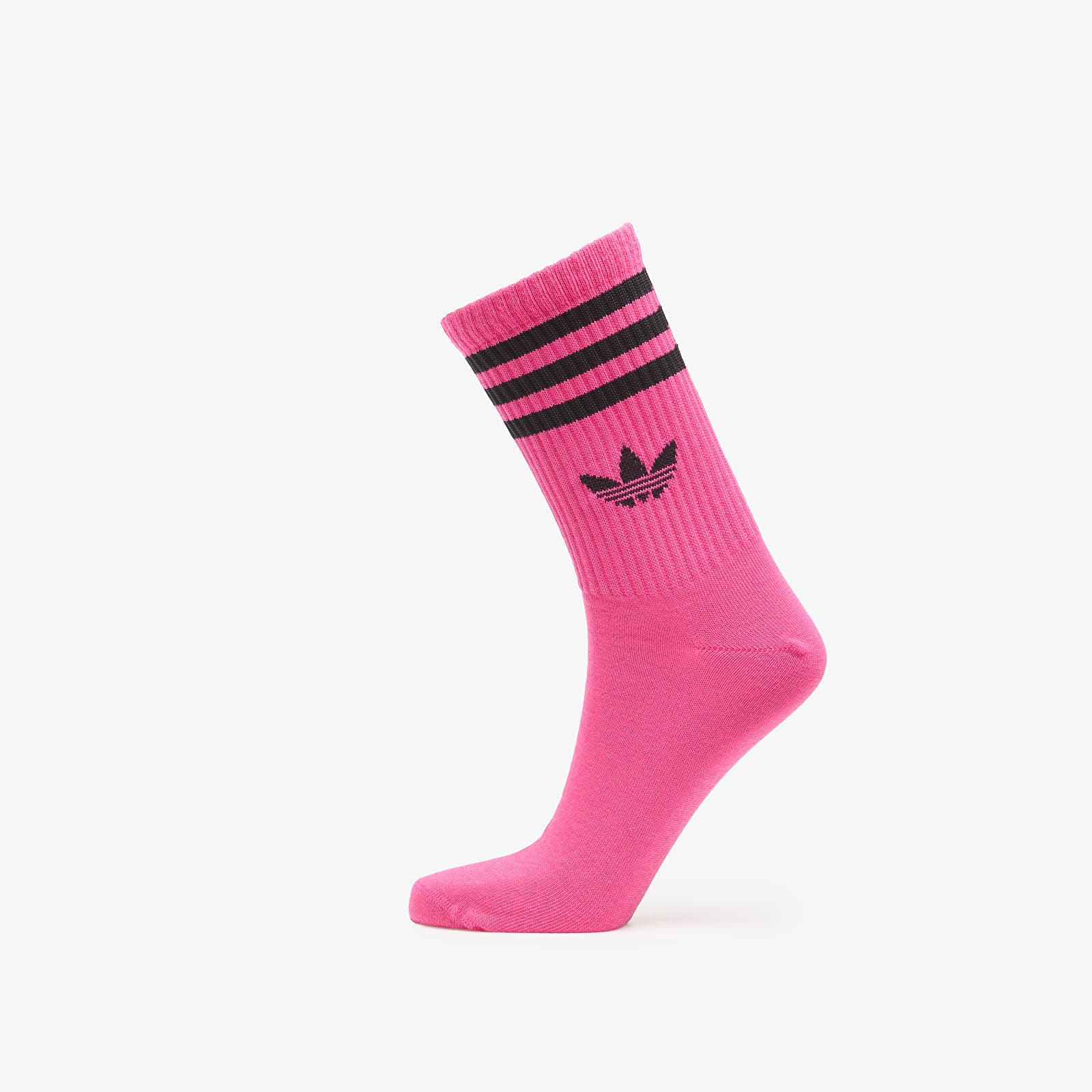 Pánské ponožky adidas 3S Crew Socks 3-Pack Off White/ Shock Pink/ Off White