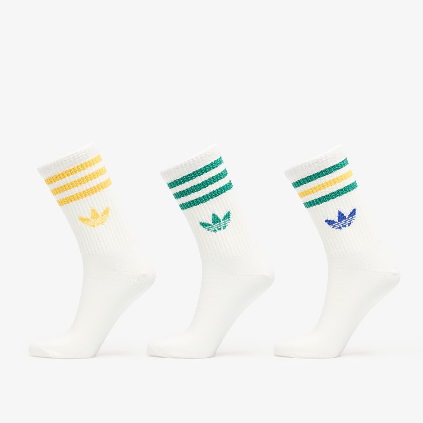 Șosete pentru bărbați adidas 3S Crew Socks 3-Pack Off White/ Off White/ Off White