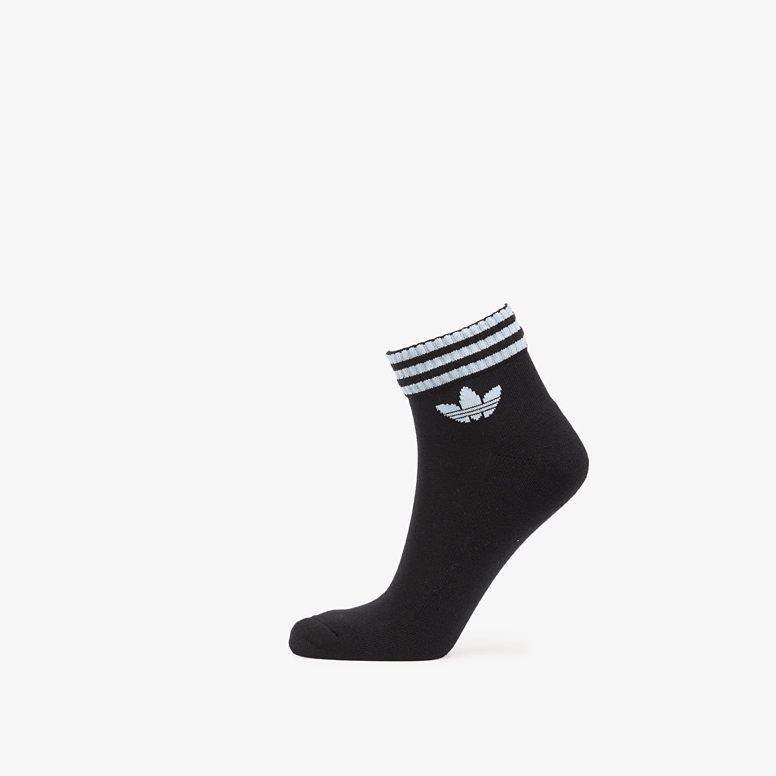 Pánské ponožky adidas 3S Ankle Socks 3-Pack Black/ White/ Lucid Red