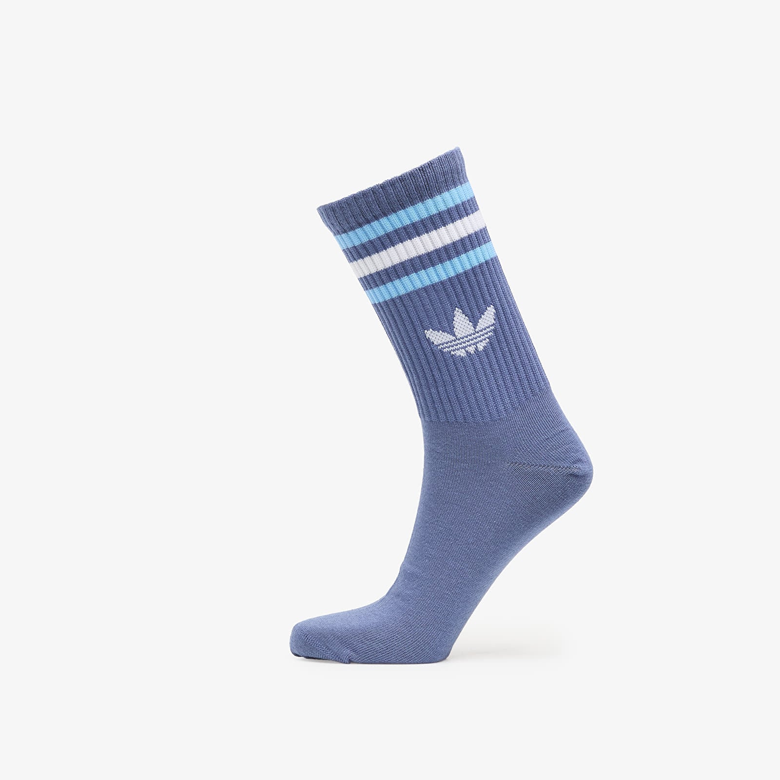 Pánské ponožky adidas 3S Crew Socks 3-Pack Creme Blue/ White/ White