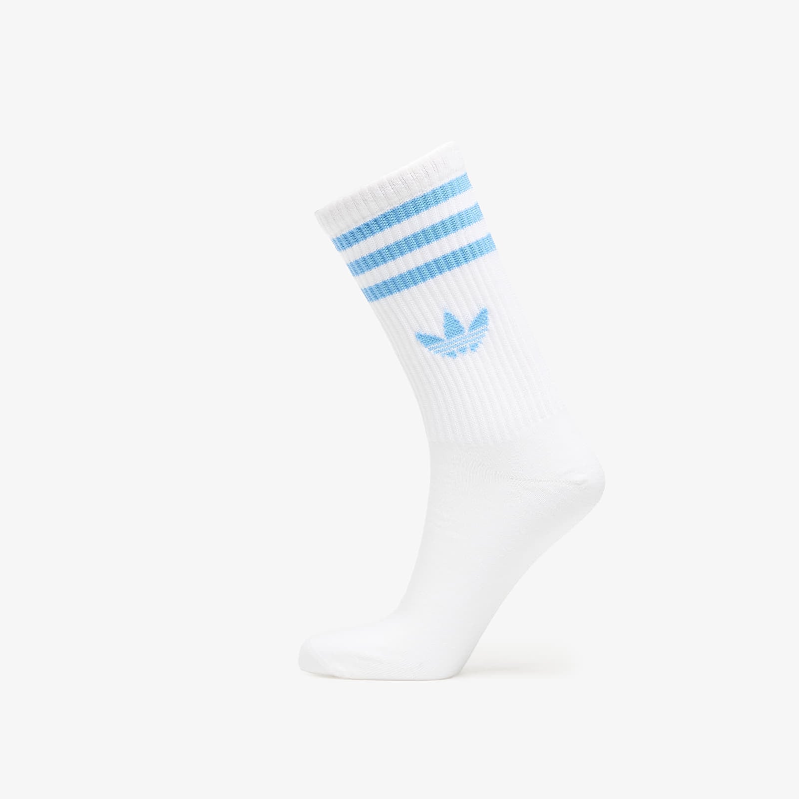 Pánské ponožky adidas 3S Crew Socks 3-Pack Creme Blue/ White/ White