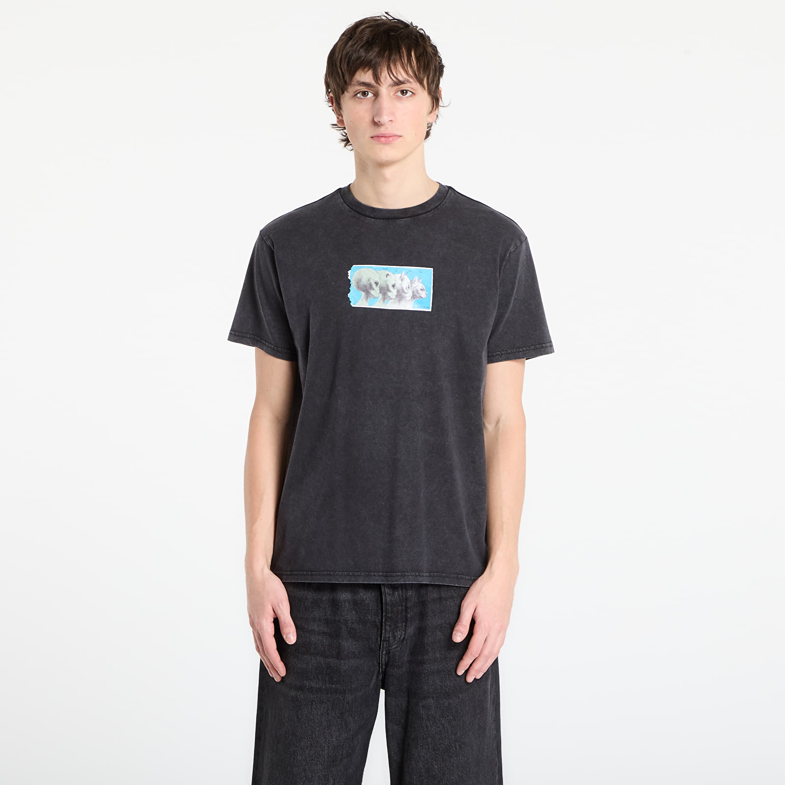 Tricouri  RIPNDIP Nerm Geo Tee Black Vintage Wash