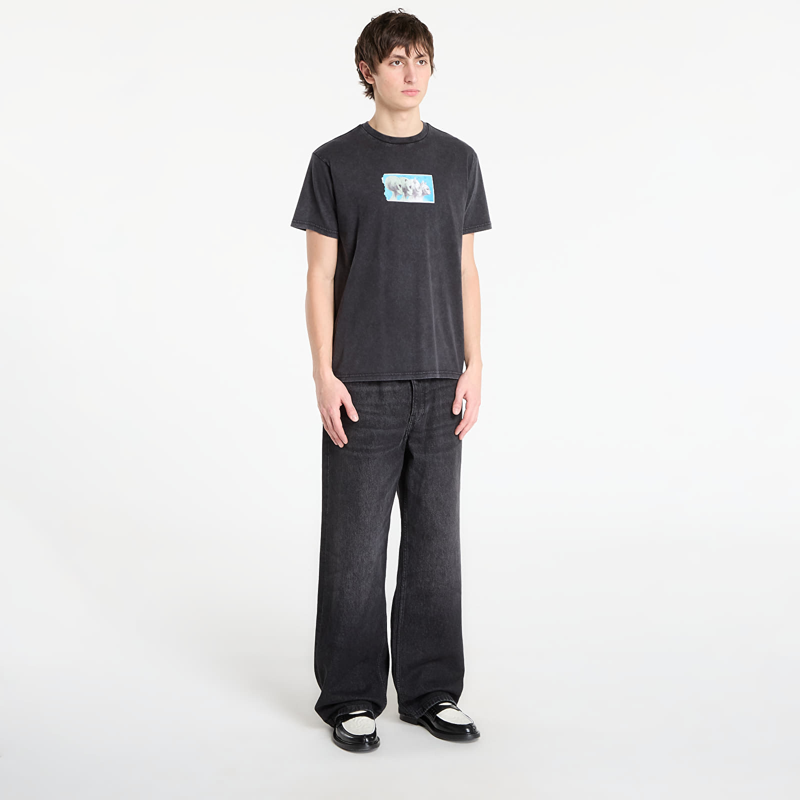 Tricouri  RIPNDIP Nerm Geo Tee Black Vintage Wash