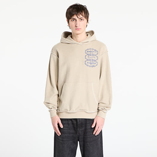 Verryttelypaita RIPNDIP Linked Up Reverse Stitched Hoodie Khaki