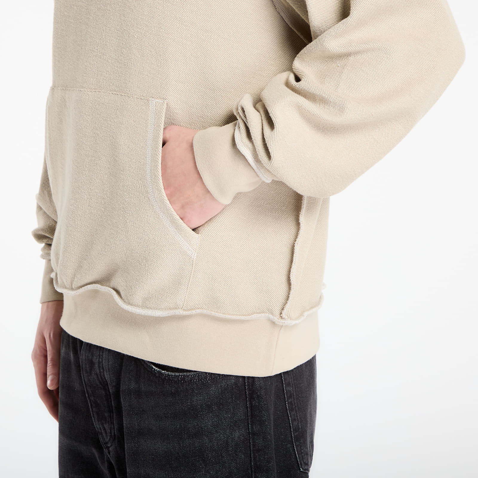 Hanorace RIPNDIP Linked Up Reverse Stitched Hoodie Khaki