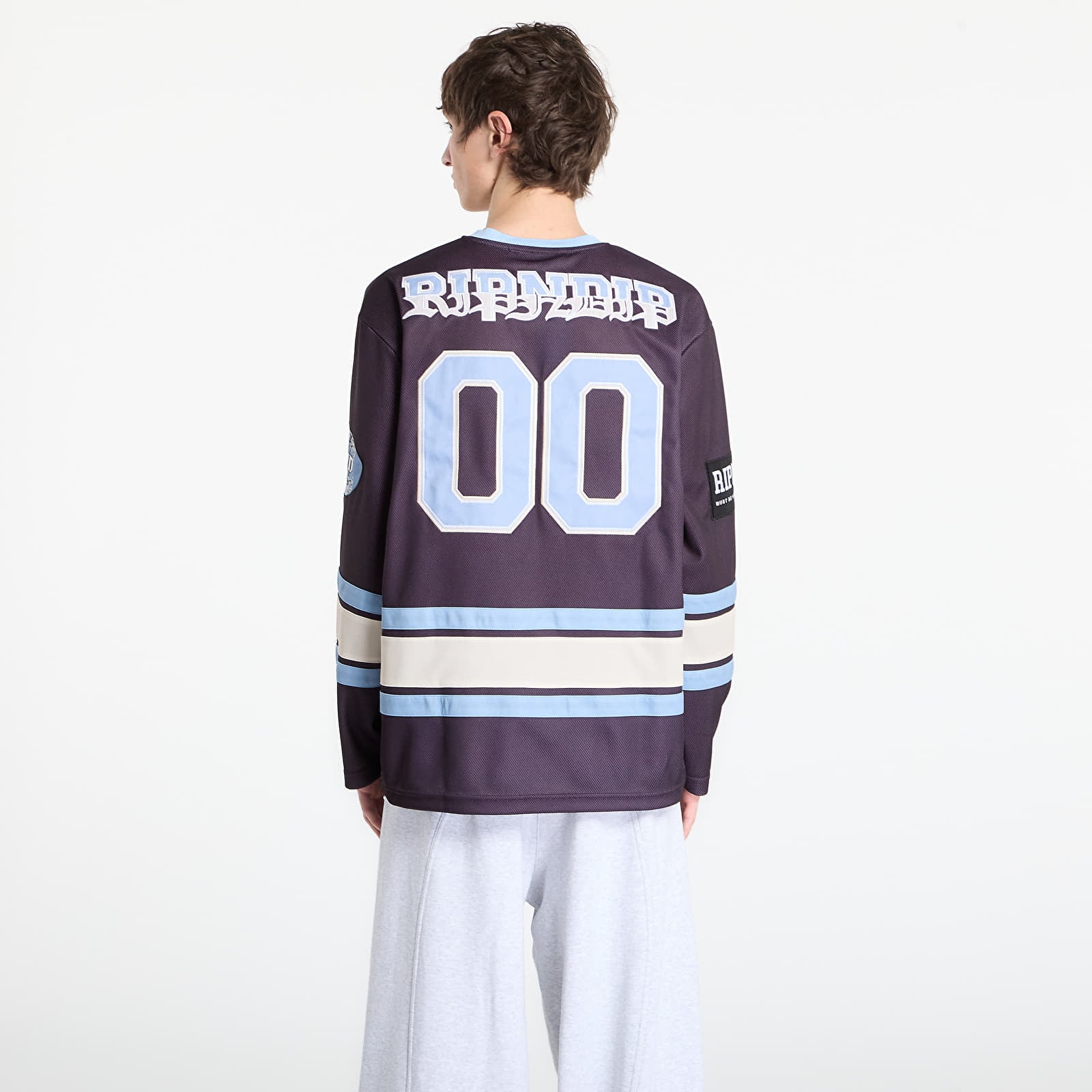Jerseuri RIPNDIP No Days Off Hockey Jersey Plum