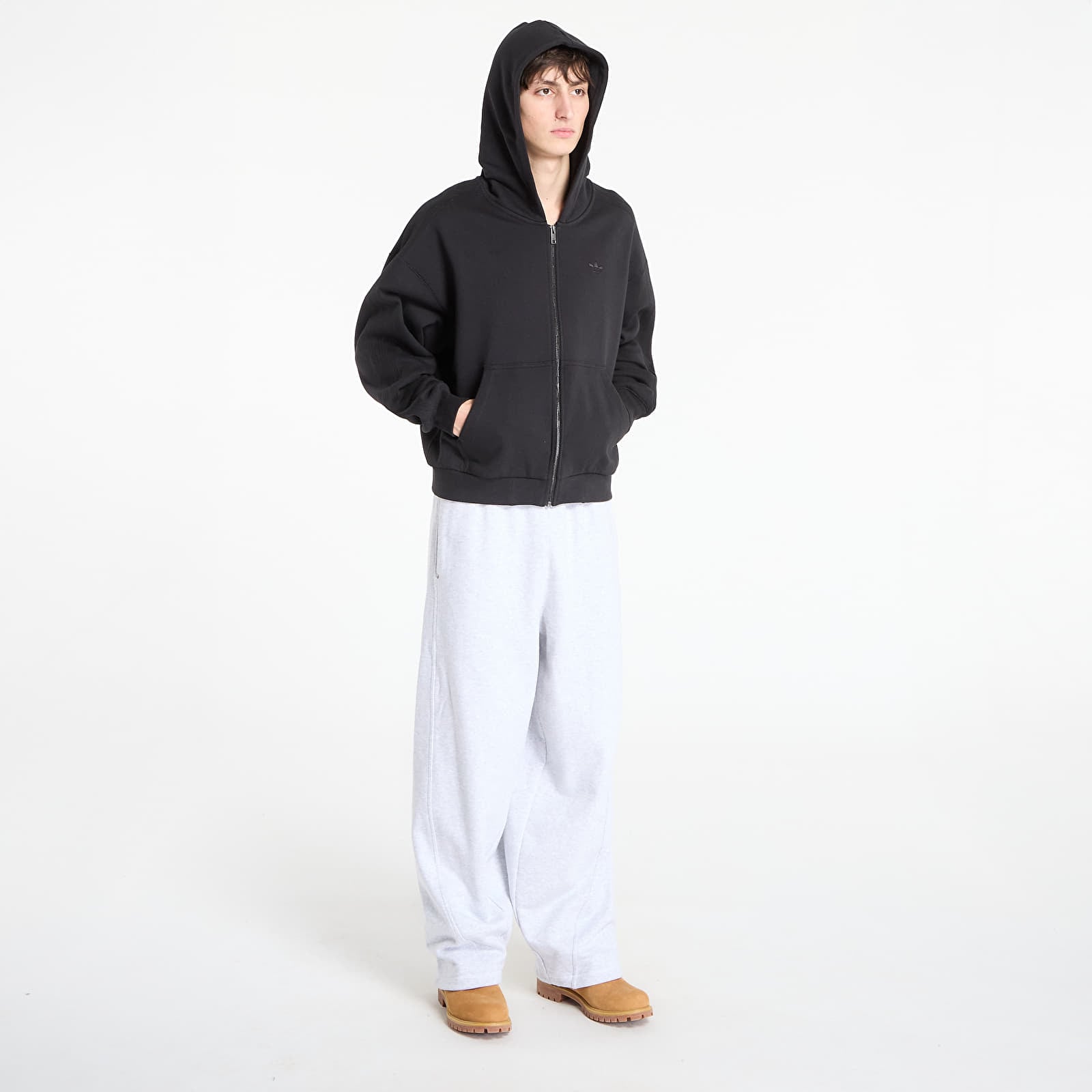 Mikiny adidas P Ess Fz Hd Black