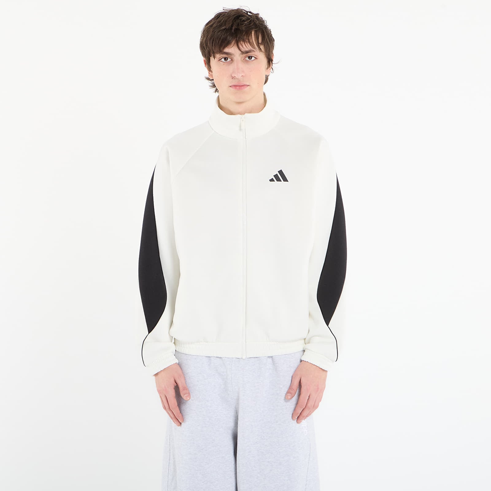 Sweatshirt adidas M Stadium Tt Off White/ Black XXL