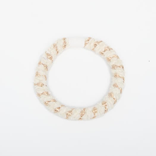 KKNEKKI Hair Tie Velvet Stripe Ivory