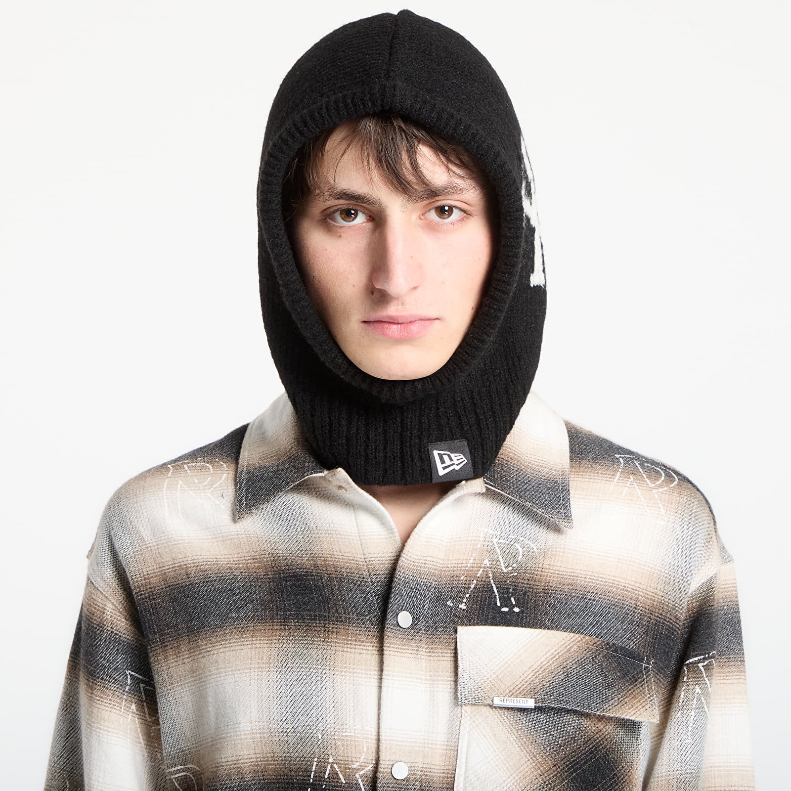 Czapki męskie New Era MLB New York Yankees Slouch Balaclava Black